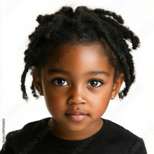 African American Young Girl...