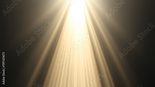 Celestial Light Beam Divine Rays of Sunshine Breaking Through Darkness