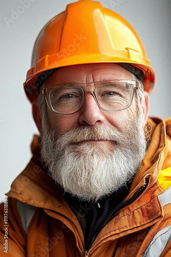Engineer On A White Background