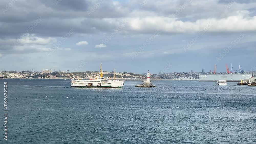 view of the Kadıköy port view of the Kadıköy port
