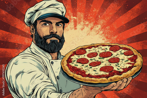 Pizza Guy illustration