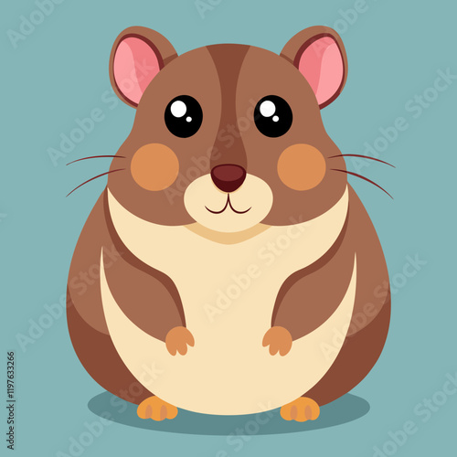 cartoon rat with acorn