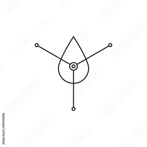 Retinol icon in liner stroke style