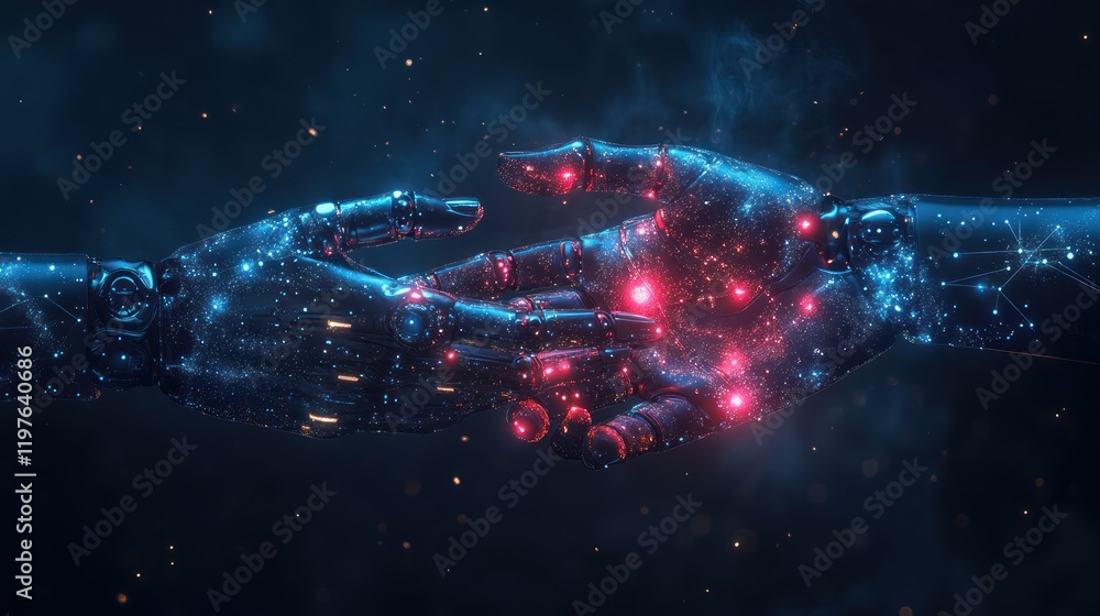 Cybernetic Connection: A Futuristic Embrace of Artificial Intelligence and Humanity Cybernetic Connection: A Futuristic Embrace of Artificial Intelligence and Humanity