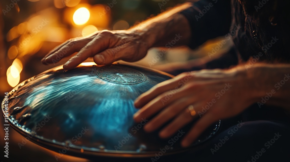 Obraz premium Playing Handpan