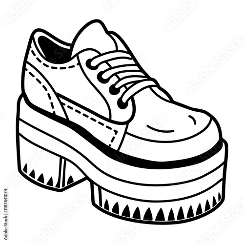 A hand drawn icon of a boot