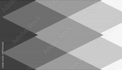 Black and white lines transition pattern for modern background and jersey design. Fully editable vector element. Vector Format Illustration 