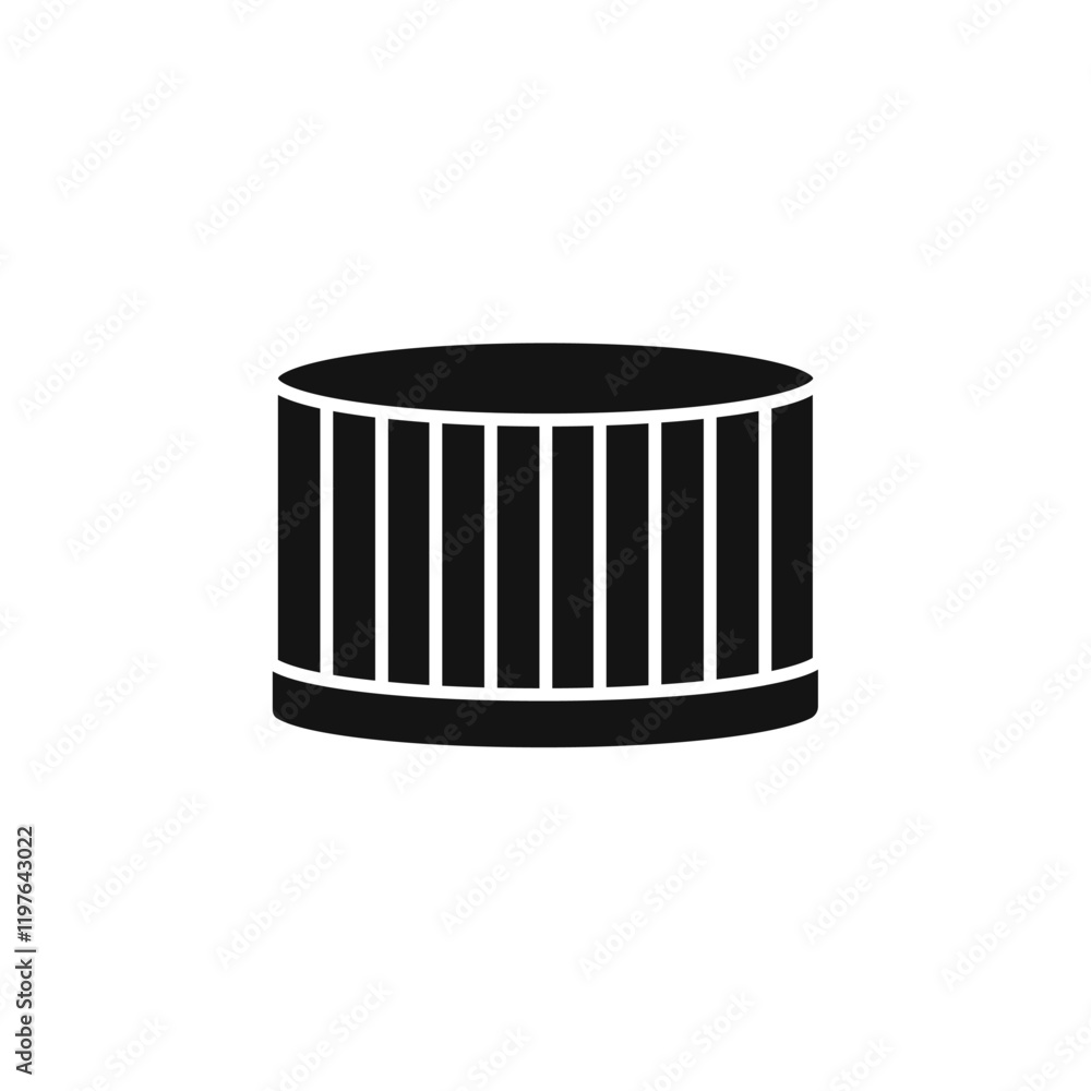 Bottle cap icon Simple thin line flat symbol Bottle cap icon Simple thin line flat symbol
