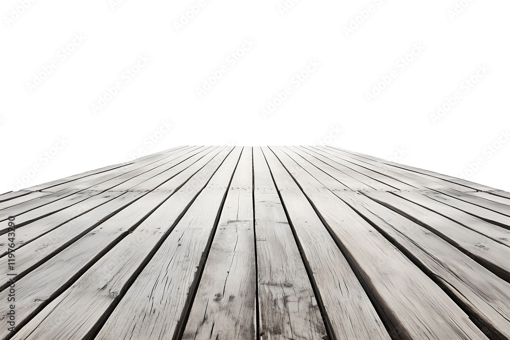 Fototapeta premium wooden plank flooring isolated png transparent background