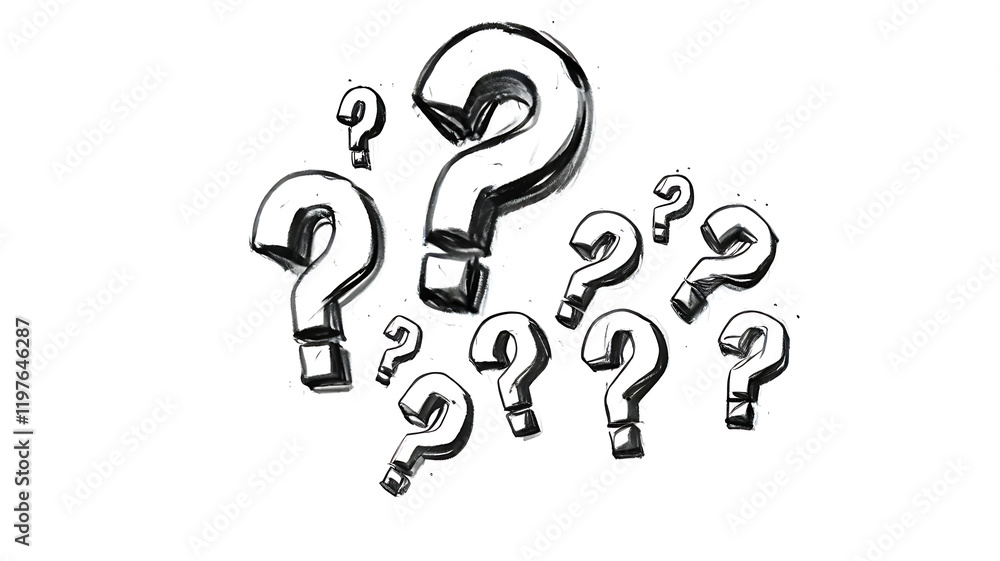 Question Mark: A symbol of Questions and Curiosity, Unlocking Knowledge and Solutions, brainstorming, reflective thinking. Question Mark: A symbol of Questions and Curiosity, Unlocking Knowledge and Solutions, brainstorming, reflective thinking.