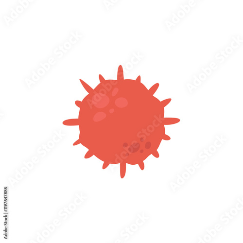 HIV virus. Vector illustration in flat style.