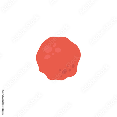 HIV virus. Vector illustration in flat style.