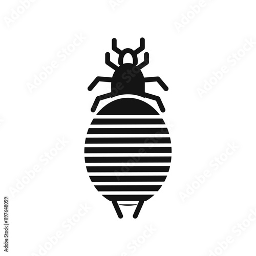 Louse icon Simple thin line flat symbol