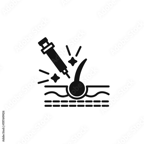 Platelet rich plasma icon Simple thin line flat symbol