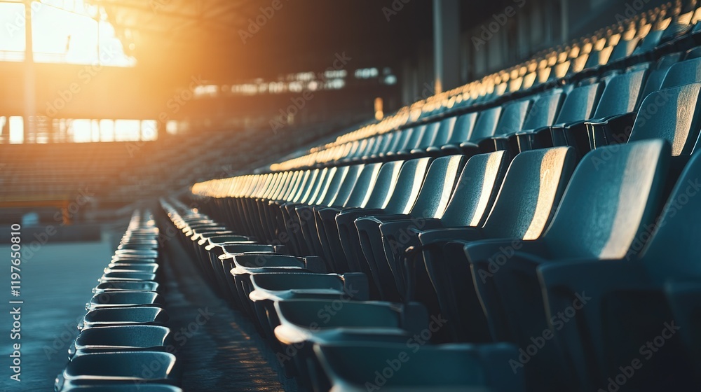Fototapeta premium Empty Sports Stands