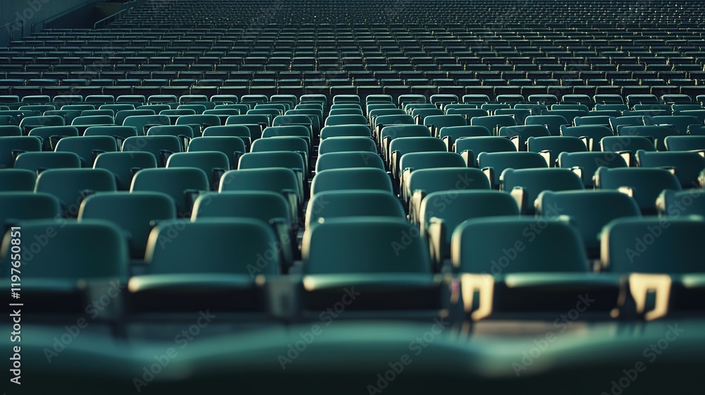 Naklejka premium Empty Sports Stands