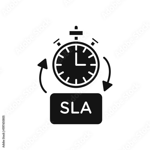 SLA Icon Simple thin line flat symbol