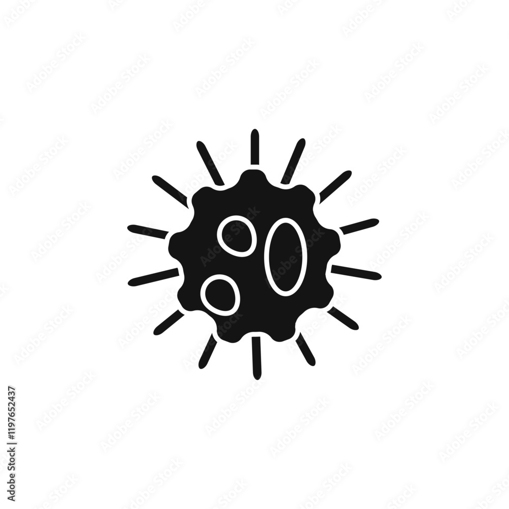 White blood cell icon Simple thin line flat symbol White blood cell icon Simple thin line flat symbol