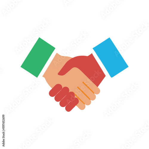 handshake vector, vector and illustration, vector style