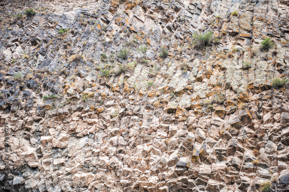 The Symphony of Stones in Garni, Armenia, hexagonal rock formations The Symphony of Stones in Garni, Armenia, hexagonal rock formations