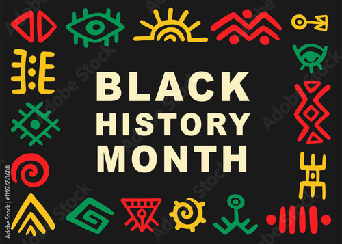 Black History Month 2025 African American Banner photo