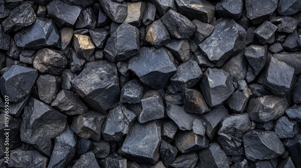 Pile of black rocks Pile of black rocks