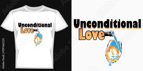 Uncondition love Tshirt design 