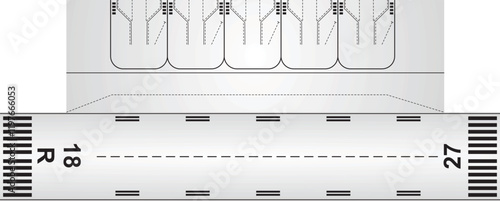 Airplane landing runaway. vector  illustration