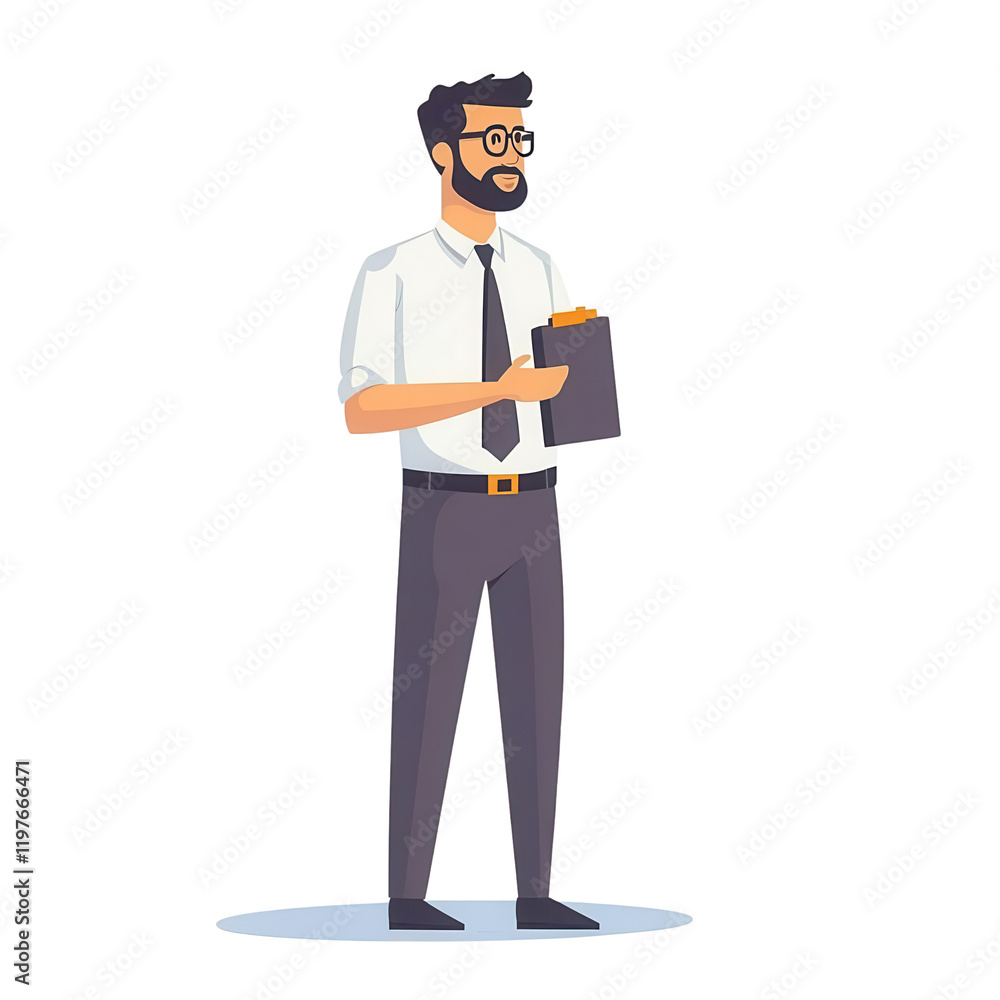 A professional man holding a clipboard, ready for a business meeting, embodying confidence and leadership in a corporate environment. A professional man holding a clipboard, ready for a business meeting, embodying confidence and leadership in a corporate environment.