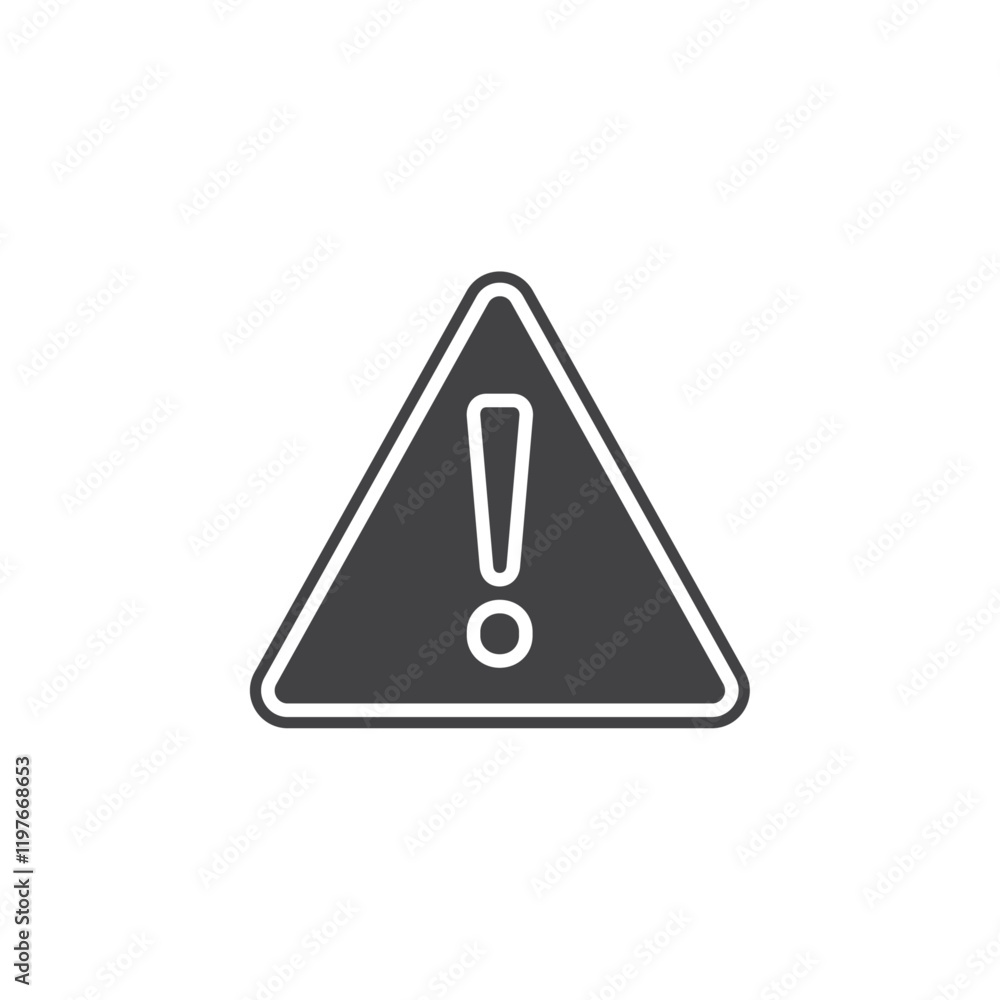 Alert icon Symbol mark in filled style Alert icon Symbol mark in filled style