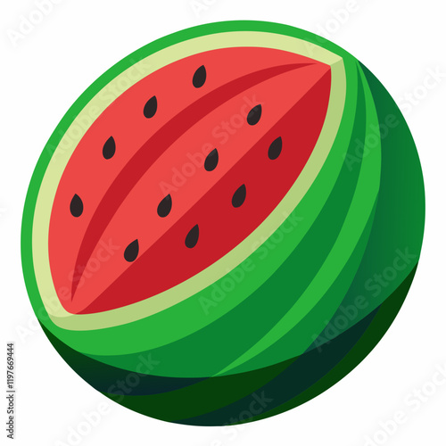 illustration of watermelon