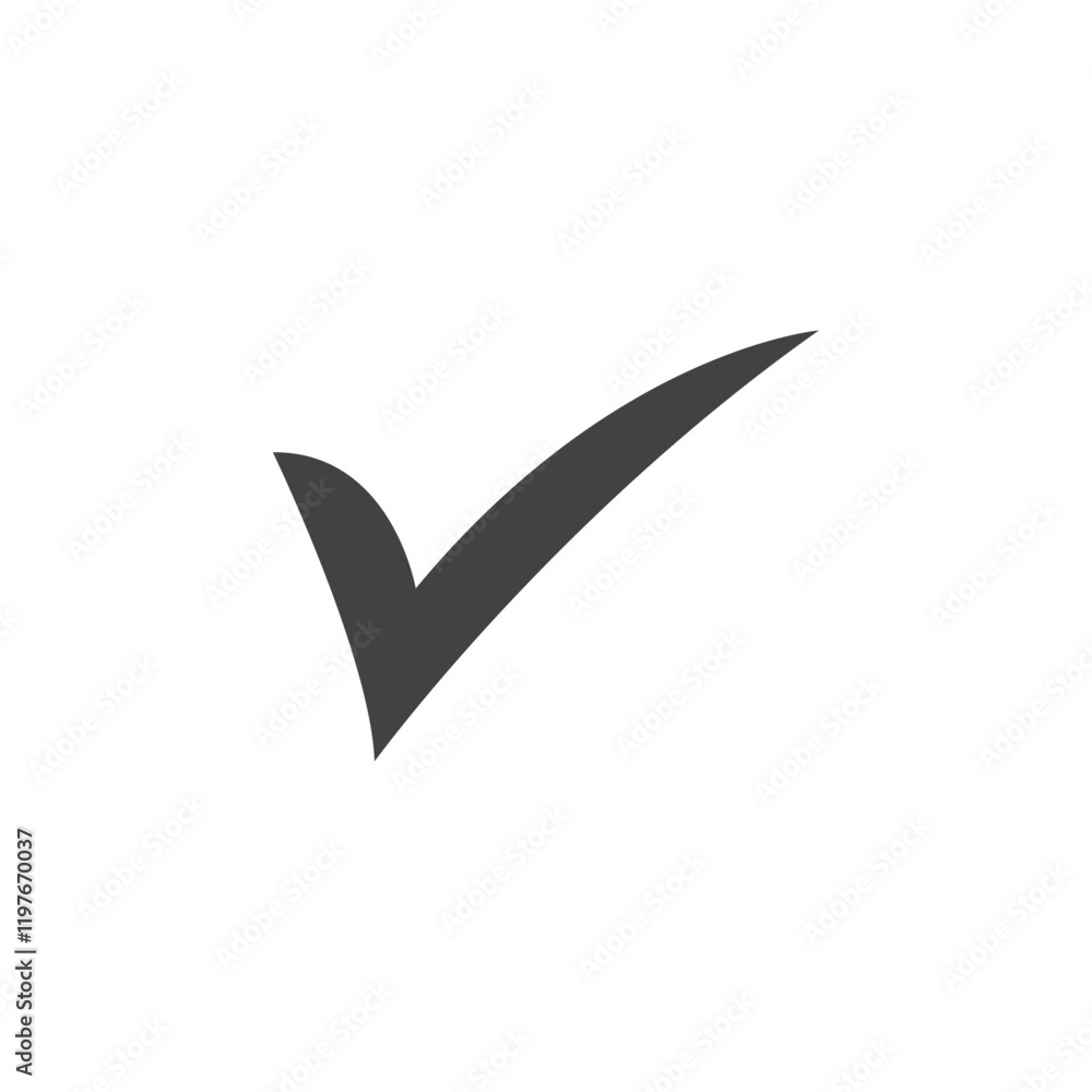 Checkmark icon Symbol mark in filled style Checkmark icon Symbol mark in filled style