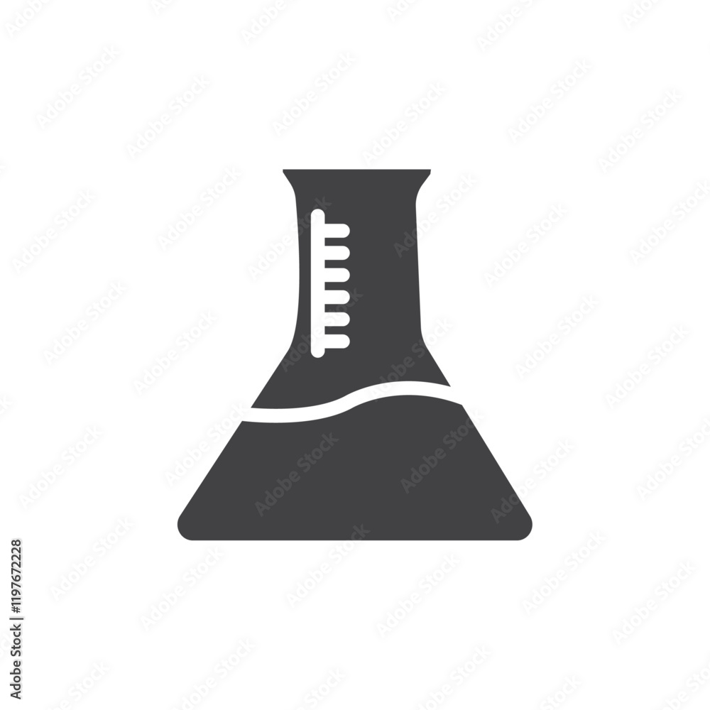 Flask icon Symbol mark in filled style Flask icon Symbol mark in filled style