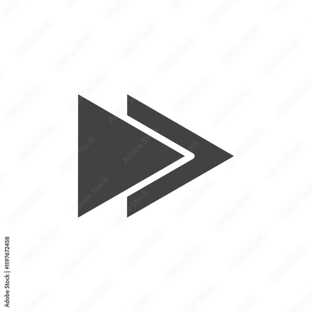 Forward icon Symbol mark in filled style Forward icon Symbol mark in filled style