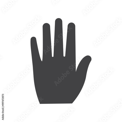 Wallpaper Mural Hand icon Symbol mark in filled style Torontodigital.ca