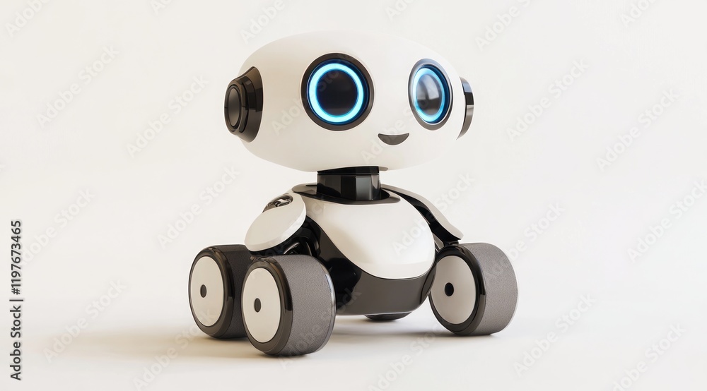 Adorable Toy Robot: Futuristic Design Meets Childlike Charm Adorable Toy Robot: Futuristic Design Meets Childlike Charm