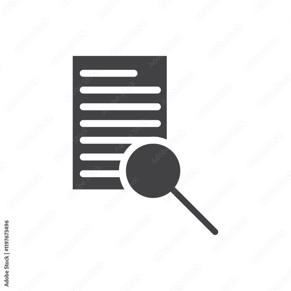 Inspection icon Symbol mark in filled style Inspection icon Symbol mark in filled style