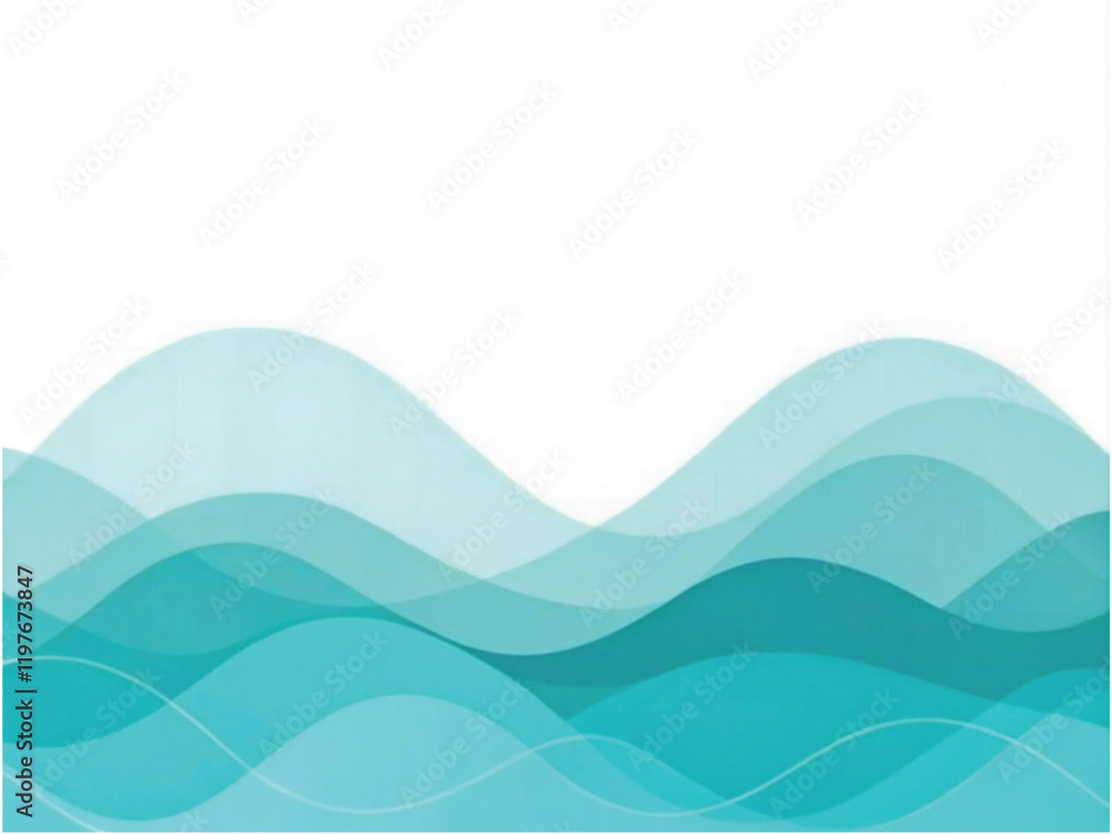 Fototapeta premium Abstract Transparent Wave Presentation Background 
