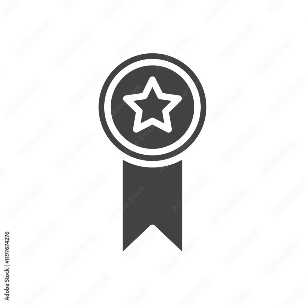 Medal icon Symbol mark in filled style Medal icon Symbol mark in filled style