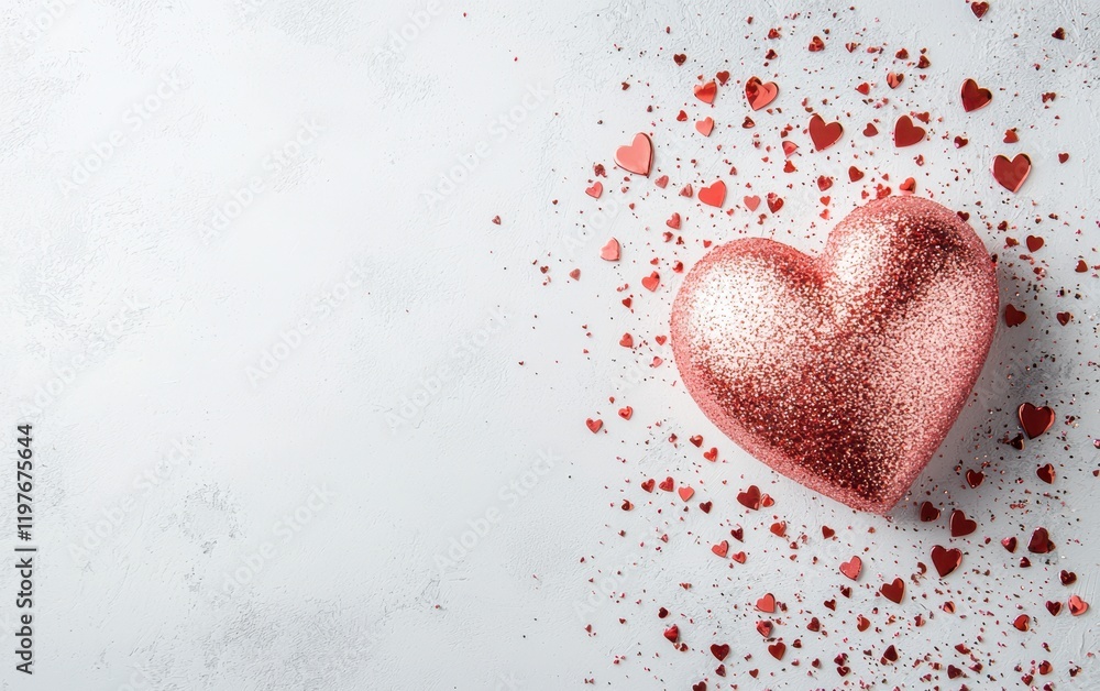 A delightful heart-shaped cake adorned with vibrant red sprinkles, perfect for celebrating love on Valentine's Day. A delightful heart-shaped cake adorned with vibrant red sprinkles, perfect for celebrating love on Valentine's Day.