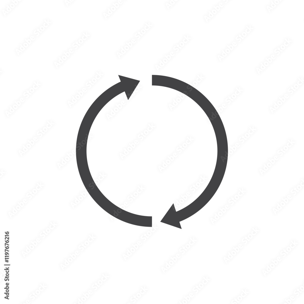 Repeat icon Symbol mark in filled style Repeat icon Symbol mark in filled style