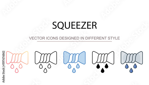 Squeezer icon design with white background stock illustration