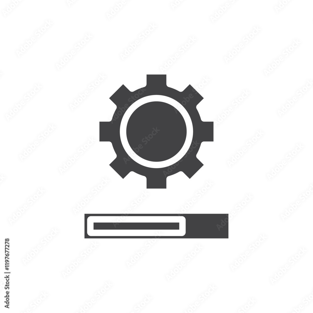 System update icon Symbol mark in filled style System update icon Symbol mark in filled style