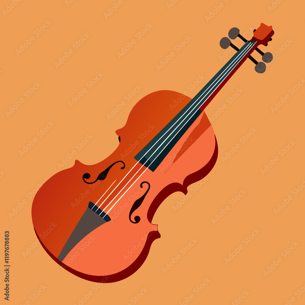 Fototapeta premium violin vector illustration