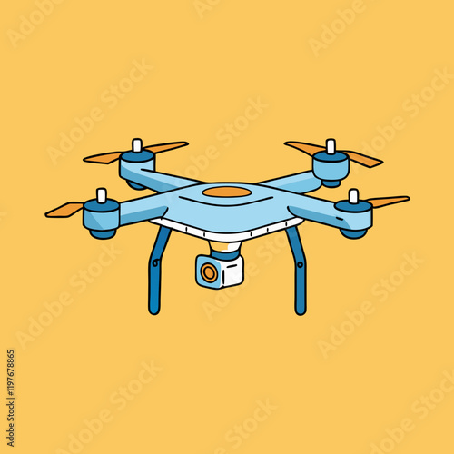 illustration of a drone