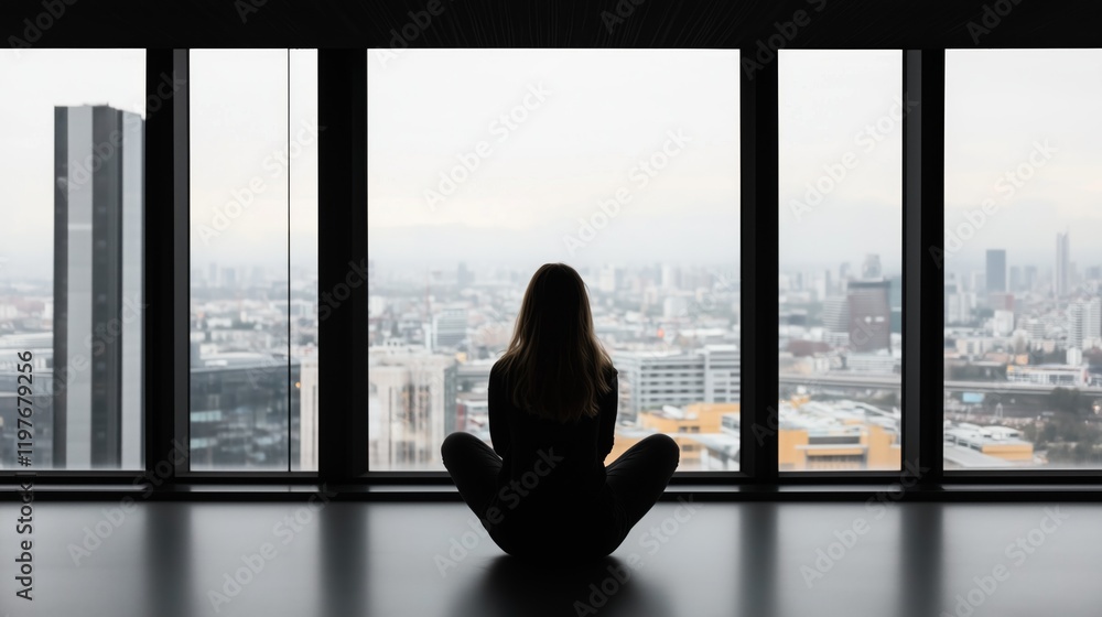 A market researcher thoughtfully taking notes in a minimalist meeting room, the window offering a serene view as natural light streams in. A market researcher thoughtfully taking notes in a minimalist meeting room, the window offering a serene view as natural light streams in.