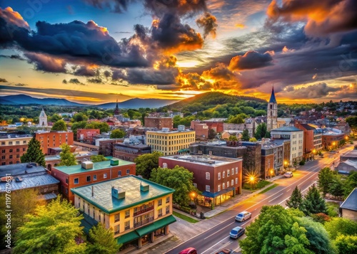 Cloudy skies over Sherbrooke.  A timelapse captures the Eastern Townships city's dynamic downtown. photo