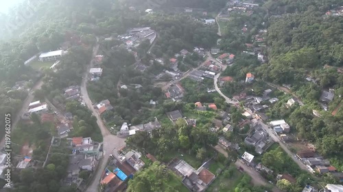Paisagem aérea serra da Cantareira