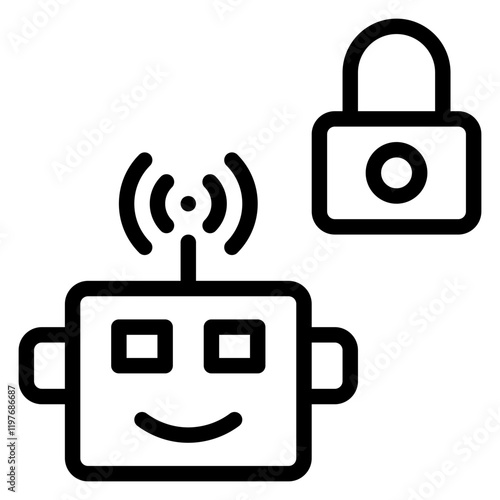 robot security icon