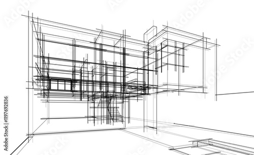 abstract architecture sketch 